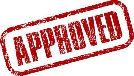 approved timbro di approvazione