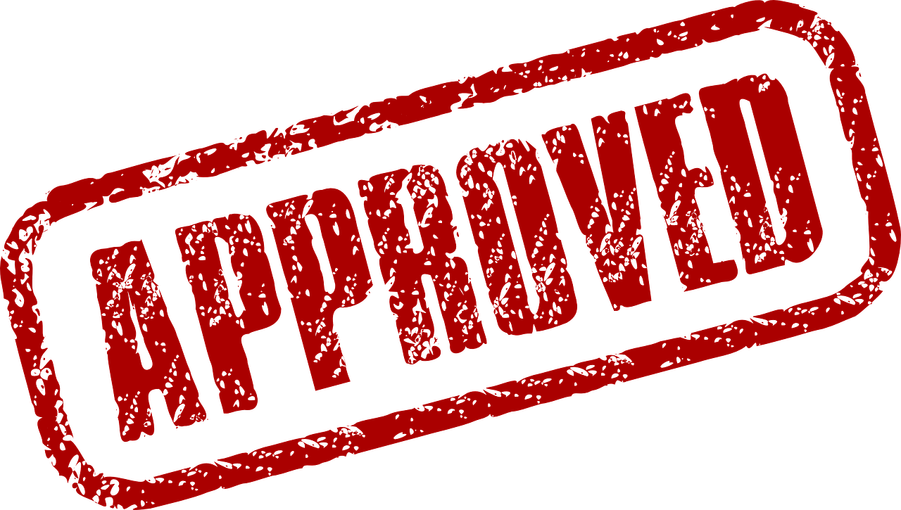 approved timbro di approvazione